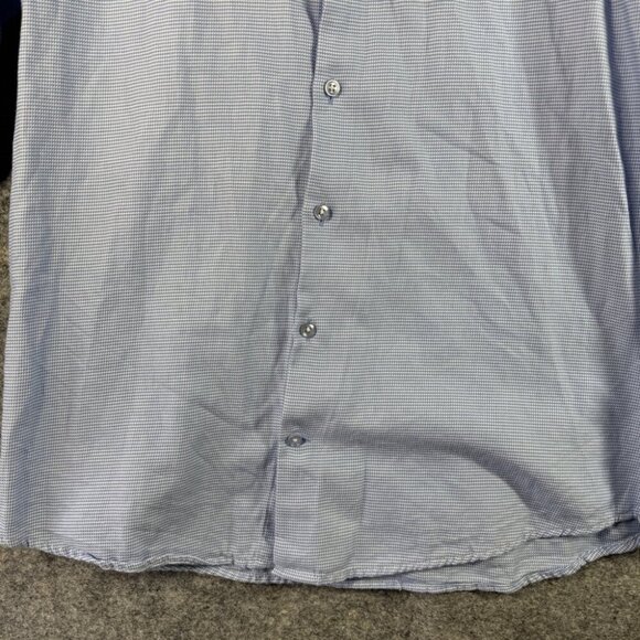 Horst Light Blue Long Sleeve Button Down Shirt 100% Cotton Size 16 - Picture 4 of 15